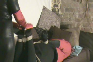 Gillian Hogtied And Tickled